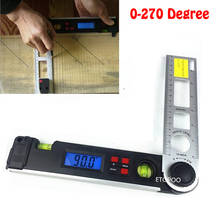 0-270 Degree 250mm Digital Protractor Multi-Angle Ruler Finder Level Meter Gauge Electronic Inclinometer with Dual Spirit Level 2024 - buy cheap