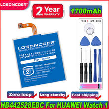 LOSONCOER-batería HB442528EBC de 1400mAh para HUAWEI Watch 1 Watch1 1st 1th W1 HB442528EBC, batería de alta calidad, en Stock + herramientas 2024 - compra barato