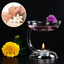 Elegante candelabro de cristal aromático portavelas Aroma aceite calentador estufa regalo 2024 - compra barato