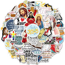 10/50Pcs Jesus Christian Prayer Cartoon Stickers Toy Luggage PVC Sticker Motorcycle And Luggage Notebook Blessing Sticker 2024 - buy cheap