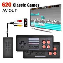 Miniconsola de videojuegos 4K, mando Retro inalámbrico para TV, 620 juegos clásicos, compatible con salida AV 2024 - compra barato