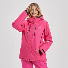Chaqueta de esquí para mujer, abrigo grueso, impermeable, a prueba de viento, muy cálidas, para exteriores, esquí y snowboard 2024 - compra barato
