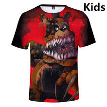 3 To 13 Years Kids T shirt FNAF T shirts Boys Five Nights at FNAF Streetwear Tshirt T-shirt Anime Tee children Clothing 2024 - buy cheap