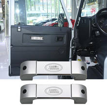 Car Interior Aluminum Alloy black Door Handle Trim for Land Rover Defender 110 90 2008 2009 2010 2011 2012 2013 2014 2015 2016 2024 - buy cheap