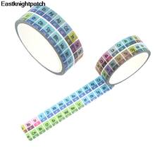 E0863 Periodic Table Of Elements Masking Washi Paper Tape Diy Craft Ornament Adhesive Tape Scrapbooking Sticker School Supply 2024 - buy cheap