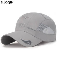 SILOQIN Snapback Cap Men Women Mesh Cap Breathable Baseball Caps New Summer Couple Hat Adjustable Size Simple Letter Sports Cap 2024 - buy cheap