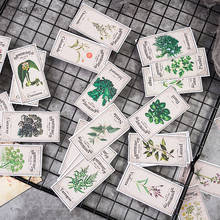 Adesivos de papel autoadesivos para scrapbooking, 27 peças, vintage, plantas, diy, planejador feliz, separação de cartão 2024 - compre barato