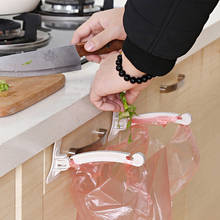 Kitchen Garbage Bag Holder Cupboard Door Back Trash Rack Storage Rubbish Bag Cabinet Hanging Trash Rack Kitchen Orgnizer 2024 - buy cheap