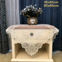 European Mesh Embroidery Water Soluble Lace Tablecloth Furniture Dust Cover Hotel Coffee Tea Table Cloth Christmas Wedding Decor 2024 - buy cheap