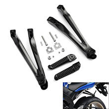 Conjunto de suporte para pés e apoio de pé traseiro de motocicleta para yamaha yzf, r1, yzfr1, anos 2004 a 2008, 2005 e 06, 07 2024 - compre barato