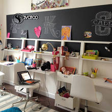 60x200cm Erasable Blackboard Chalkboard Vinyl Wall Sticker Decal Kids Room Nursery Office Home 2024 - купить недорого