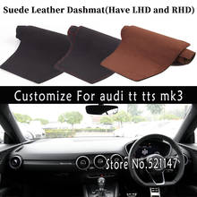 Accessories Car-styling Suede Leather Dashmat Dashboard Cover Dash Mat Carpet For Audi TT TTS Mk3 2015 2016 2017 2018 2020 2021 2024 - buy cheap