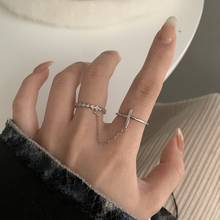 2021 Fashion Simple Design anillos Vintage Silver Color Joint Rings Sets for Women Jewelry Korean Version Joint Rings 2024 - buy cheap