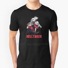 Helltaker-Camiseta de algodón 100% puro para hombres, camisa de estilo Retro, con diseño de Helltaker 2024 - compra barato