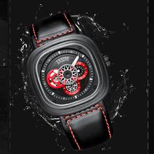 TEVISE Fashion Luminous Sport Mechanical Watch Men Automatic Watch Waterproof Leather Band Men Skeleton Watches Clock Relogio 2024 - buy cheap