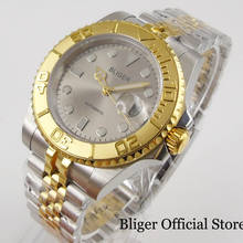 Luxury BLIGER Brand 40mm Gold Coated Automatic Men Watch MIYOTA Movement Jubilee Band Rotating Bezel 2024 - buy cheap