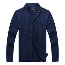 Tace & Shark-suéter informal de cuello alto para hombre, ropa de punto con cremallera, abrigo de lana de Cachemira, a la moda 2024 - compra barato