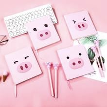 Lovely Kawaii Pig Notebook Planner Journal Daily Book with Pen Set Stationery Supplies School Supplies Student Gift 2024 - buy cheap