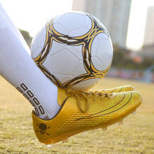 Tacos de fútbol para hombre y niño, calzado de fútbol para césped, zapatillas de entrenamiento de corte duro, botas de fútbol de nuevo diseño, talla 34-44 2024 - compra barato