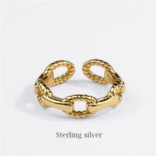 Sole Memory Cute Hollow Mini Chain Silver Color Female Resizable Opening Rings SRI855 2024 - buy cheap