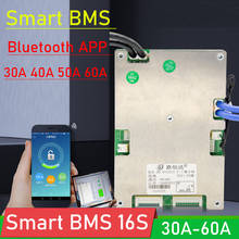 Smart BMS 16S 48V 60V Li-ion LifePo4 Lithium Battery Protection Board balance 60A 50A 40A 30A Bluetooth APP Display PC monitor 2024 - buy cheap