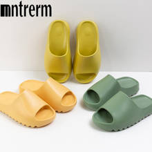 Mntrerm 2020 New Japanese Thick-soled Sildes Women Summer Home Bath Slippers Couple Non-slip Soft bottom Indoor Shoes pantufa 2024 - buy cheap
