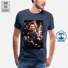 Chucky-Camiseta de algodón para hombres y niñas, camisa divertida con logotipo personalizado, de gran tamaño, gráfica, A0066 2024 - compra barato