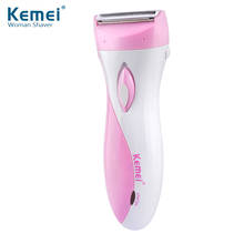 Kemei Rechargeable Epilator Hair Remover for Lady Trimmer Body Depilador Face Bikini Leg Underarms Electric Shaving Shaver F30 2024 - buy cheap