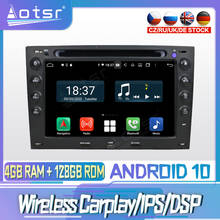 Android 10 PX6 128G для RENAULT Megane 2003 2004 2009 DVD GPS навигация Авто Радио стерео видео мультимедиа плеер головное устройство 2din 2024 - купить недорого