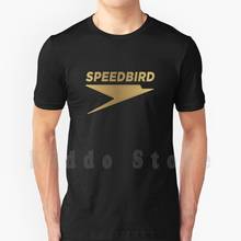Мужская хлопковая футболка Speedbird, Классическая футболка с принтом британской авиационной истории, новая крутая футболка для авиации 2024 - купить недорого
