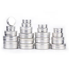 50pcs 5g 10g 15g 20g 30g 50g 80g 100g  Empty Aluminum Cosmetic Cream Jar Tin Lip Balm Containers Nail Derocation Crafts Pot 2024 - buy cheap