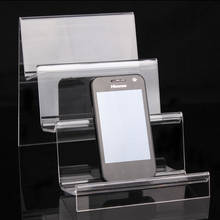 Clear Acrylic Mobile Phone Holder Rack Creative Portable Phones Rack Cellphone Shelf Wallet Storage Stand Display Wholesale 2024 - buy cheap