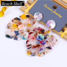 2020 New acrylic geometric shape earrings bohemian fashion  acrylic jewelry Korean personality earrings aesthetic jewelry 2024 - buy cheap