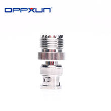 OPPXUN-enchufe macho a conector BNC hembra UHF SO239, adaptador de RF, conector Coaxial para antena de Radio de alta calidad, 1 ud. 2024 - compra barato