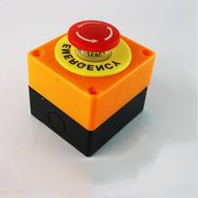 Tampão vermelho do cogumelo do sinal 1 nenhum interruptor de botão impermeável qdd1174 da parada de emergência 2024 - compre barato