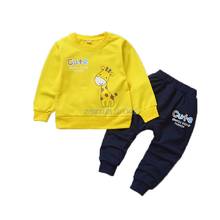 Bebê meninos meninas camisa + calças 2 pçs conjunto de roupas primavera outono meninos crianças esportes treino roupas 2024 - compre barato