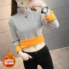 Woman Tshirts Women's Turtleneck Autumn and Winter Large Size Long-Sleeved T-shirt Top Ropa Mujer Camisetas 2024 - buy cheap