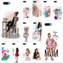 Чехол для телефона из ТПУ с изображением принцессы для девочек и девушек, для Huawei MATE 7 8 9 10 20 pro Honor 8 8C 9 8PRO 10 NOTE10 lite 2024 - купить недорого