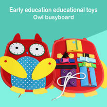 Baby Owl Busy Board Zipper Button Buckle Motor Basic Skill Learning Car Toys 2024 - buy cheap