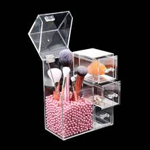 Waterproof Acrylic Makeup Brush Holder Pot Cosmetic Brushes Storage Case Lipstick Pencil Transparent Storage Container 2024 - buy cheap
