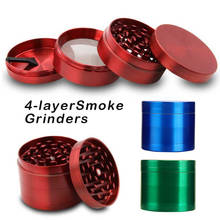 4-layer Layers Zinc Alloy Herbal Herb Tobacco Grinder  Smoke Grinders Grinder Weed Herb Grinder Cigarette Accessories 2024 - купить недорого