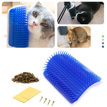 For Cats Brush Corner Cat Massage Pet Products Self Groomer HairShedding Comb Cat Rubs the Face with a Tickling Comb with catnip 2024 - buy cheap