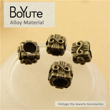 Boyute (60 tamanhos) 8*8*7mm materiais de liga de zinco contas antigas banhadas em bronze para fazer acessórios de joias atacado 2024 - compre barato
