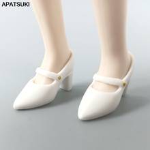 1 пара, модные белые босоножки на высоком каблуке кукольная обувь для женщин обувь для куклы Барби для куклы Blythe Аксессуары Детская игрушка «сделай сам»; лучший подарок 2024 - купить недорого