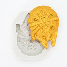 3D Space Ship Shape Silicone Mold Party Fondant Cake Decorating Tools Candy Chocolate Cookie Baking Moulds DIY 2024 - buy cheap