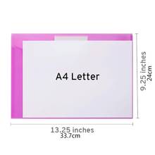 Plastic Envelopes Poly Envelopes, 10 Pack Clear Document Folders US Letter A4 Size File Envelopes with Label Pocket 2024 - buy cheap