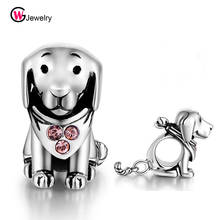 GW Dog Charms 925 Sterling Silver Beads Fits Bracelet Bangle Animal Series Charm For Diy Jewelry Making X212 2024 - buy cheap