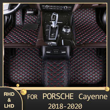 MIDOON Car floor mats for Porsche for Cayenne 2018 2019 2020 Custom auto foot Pads automobile carpet cover 2024 - buy cheap