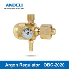 ANDELI Welding Gas Meter OBC-2020 Full Copper Argon Pressure Flow Regulator for TIG Welding Machine Argon Pressure Reducer 2024 - buy cheap