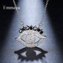 Emmaya New Design Devil Eye Shape Cubic Zircon Personality Necklace For Cool Girls Punk Style Modern Dress-up In Party 2024 - buy cheap